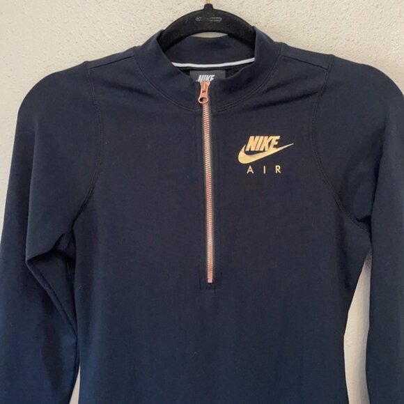 NIKE Women’s Long Sleeved Half Zip Bodysuit - Picture 2 of 9